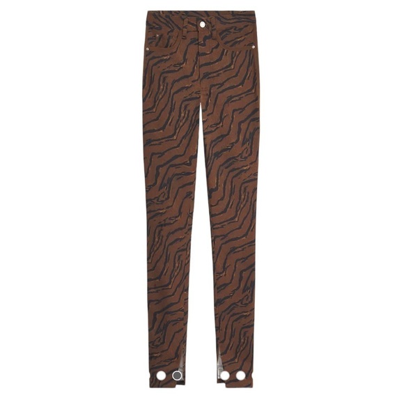 We Wore What Tiger Piped Stiletto Split Hem Iconic Denim Jeans - Picture 6 of 16